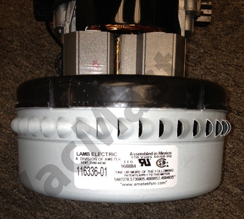 AMETEK LAMB 116336-01 Vacuum Motor/Blower, Peripheral, 2 Stage, 1 Speed NEW - Picture 2 of 3