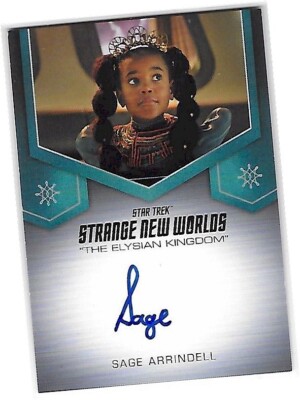Star Trek Strange New Worlds Season 1 - Sage Arrindell TEK Autogramm/Autokarte