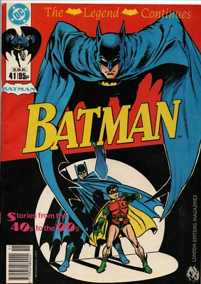 Batman Monthly  #41  DC/London Editions Magazines 1991 Sleeved & Boarded