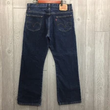 Levis 517 Mens Sz 36 x 30 Boot Cut Blue Jeans 100% Cotton No Stretch 36X30 Boot