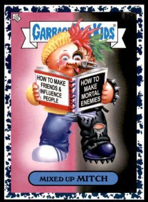2022 Garbage Pail Kids Book Worm Mixed Up Mitch #96B BLACK