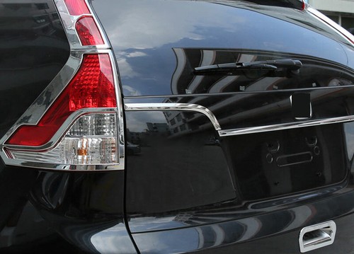 Fit For HONDA CR-V CRV 2012 2013 2014 Stainless Tail Door Trunk Side Strip Trim - Picture 5 of 6