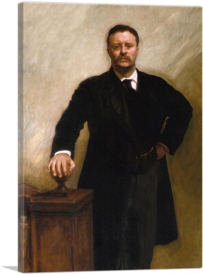 ARTCANVAS President Theodore Roosevelt Canvas Art Print by John Singer Sargent