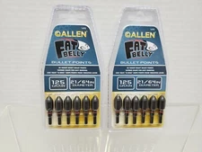 2-Allen Fat Belly Bullet Points 21/64 Stay-Tight Point 125-Grain 6-Pack  #1498