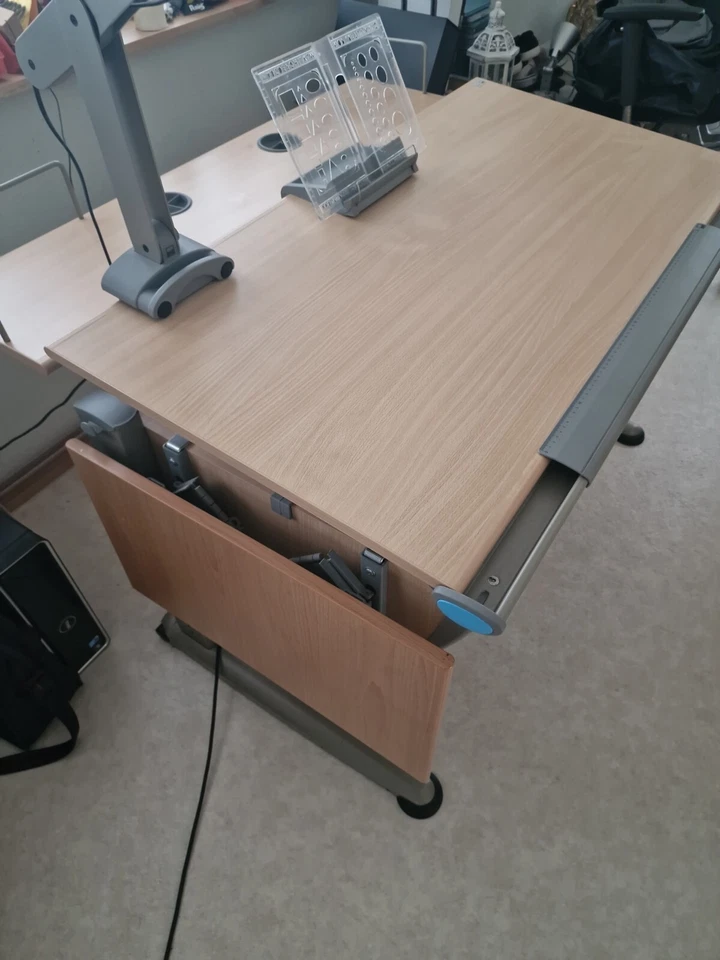 Moll Schreibtisch Runner hellblau, jugendschreibtisch, Anbau