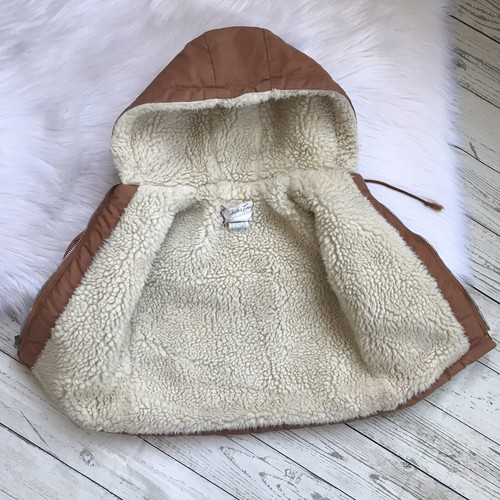 Vintage Snowsuit Retro Brown 70s Pants Coat Weather Tamer Kids 12 Months 2T 3T - Picture 6 of 12