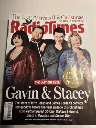 RADIO TIMES MAGAZINE 30th November - 6th December 2024 -- Gavin and Stacey
