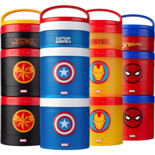 Whiskware Marvel Stackable Snack Pack Containers - Picture 1 of 8