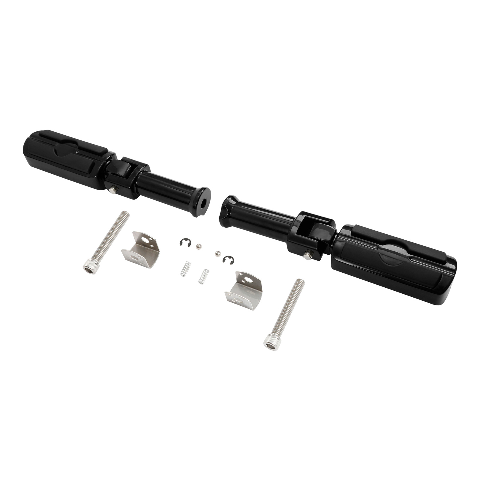 Rider Driver & Passenger Footpegs Footrests Bracket Fit For Harley ...