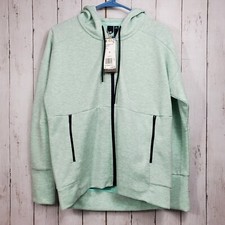 Adidas ID Stadium Hd Hoodie Full Zip Jacket Womens Size S Small Mint Green New