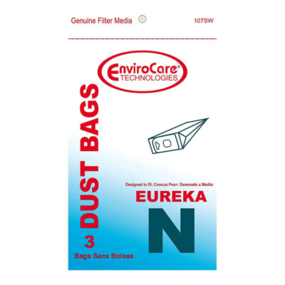 EnviroCare 12 Eureka Mighty Mite Style N Allergy Canister Vacuum Cleaner Bags