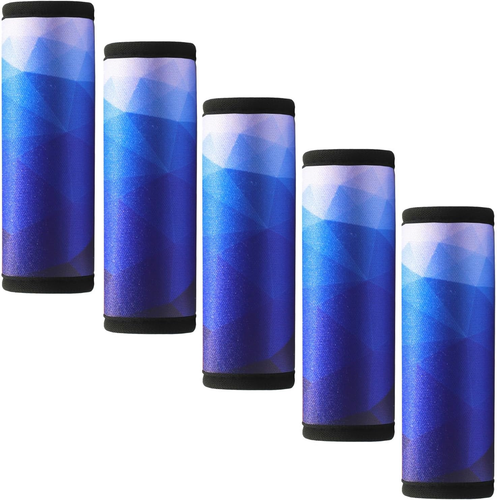 5 Pack Neoprene Luggage Handle Wraps for Suitcase Travel Luggage Tags/Identifier - Picture 10 of 12