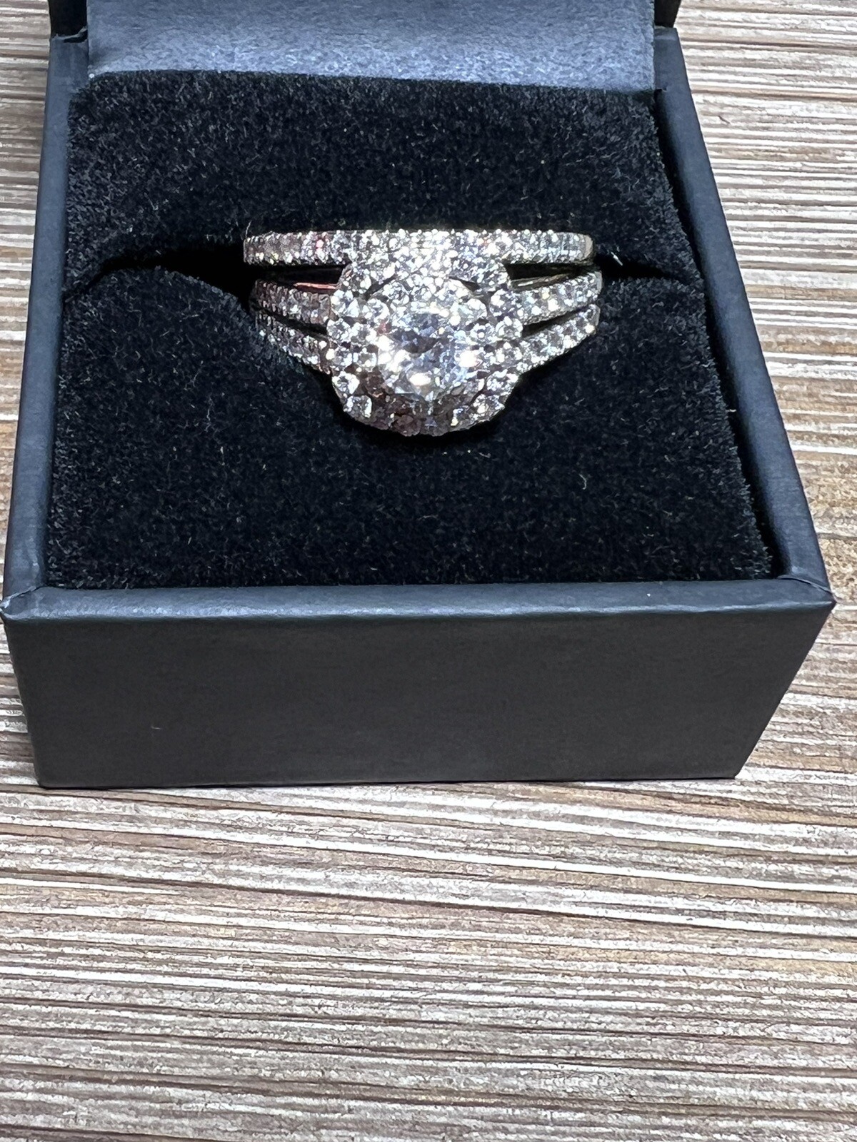 engagement ring set size 8.5 womens-image