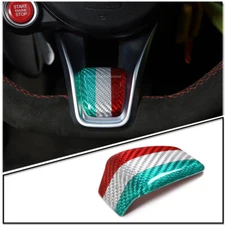 Tricolor Carbon Steering Wheel Base Cover Trim For For Alfa Romeo Tonale 2023-24