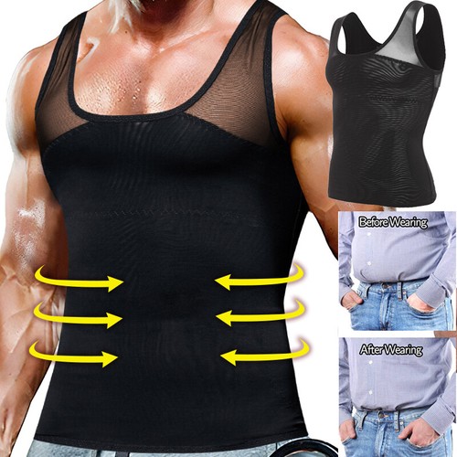 Compression Shirt Slimming Mens Shapewear to Hide Man
