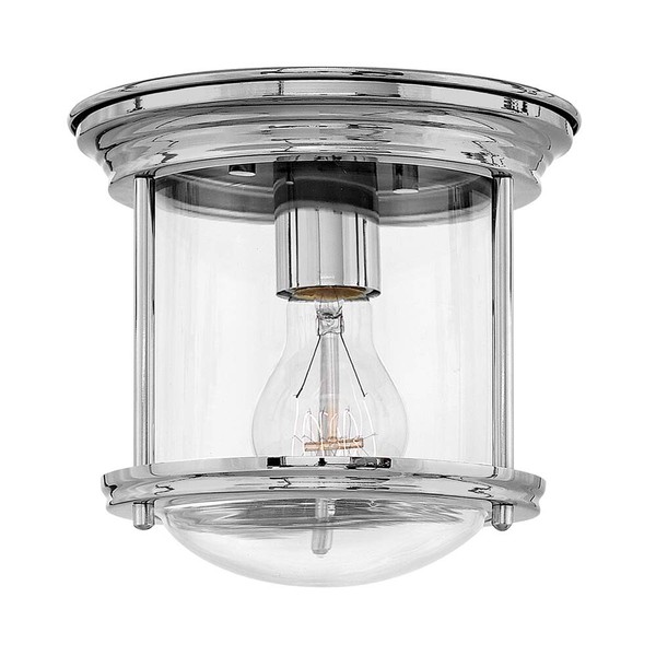 Deckenlampe Badezimmerlampe Deckenleuchte IP44 Chrome Stahl Glas D 19,6 Cm-image