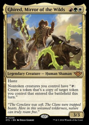 *MtG: 2x GHIRED, MIRROR OF THE WILDS - Outlaws of Thunder Junction Mythic*
