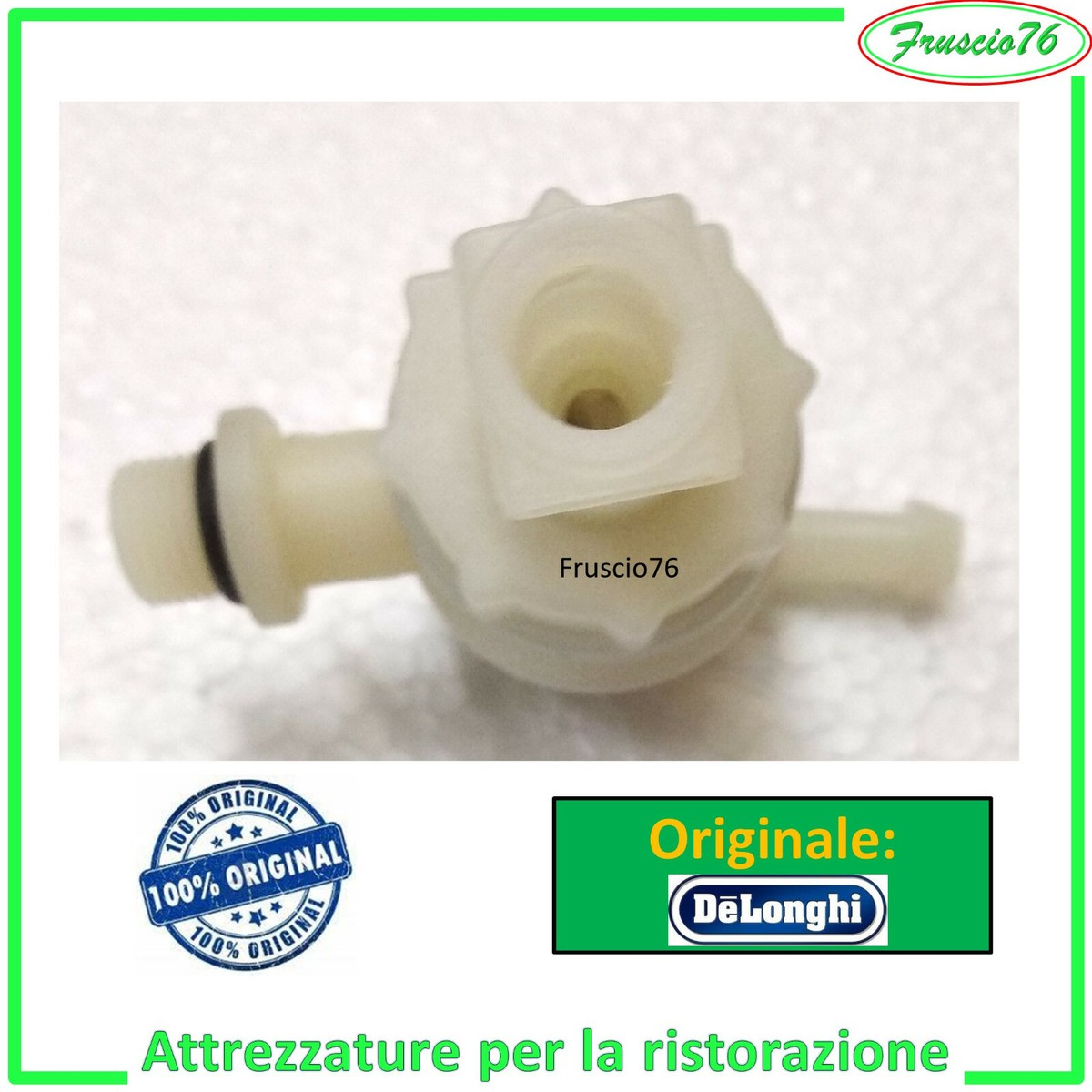 Valvola Bypass Per Macchine Caffè De Longhi - Ricambio Per Eco310, Icona, Dedica EC680 - Foto 5