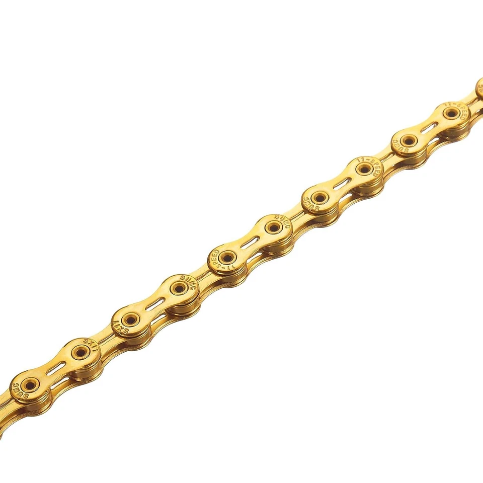 Cadena de bicicleta de 11 velocidades X11 SL cadena de bicicleta cadena de bicicleta ultraligera 116 eslabones SL dorada Foto 4 de 4