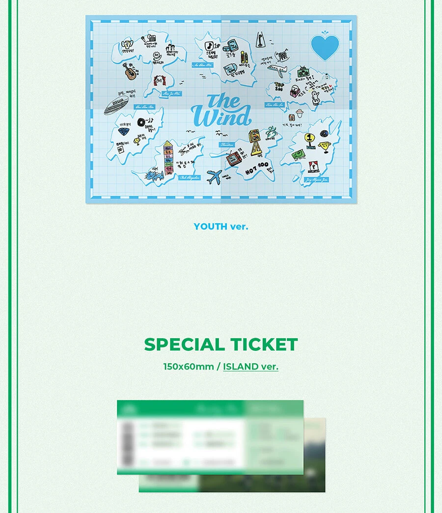 THE WIND [BEGINNING:THE WIND PAGE] 1st Mini Album CD+Photo Book+4