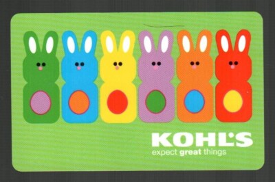 KOHL'S Easter Bunnies ( 2005 ) Gift Card ( $0 )