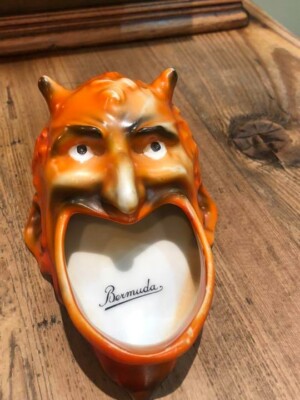 ビンテージ デビル 悪魔　Devil weirdo ミッドセンチュリー　レトロ Vintage Devil weirdo ashtray 12cm 7cm 