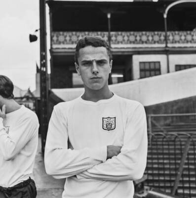 English footballer Steve Earle at Craven Cottage in London 1960s OLD PHOTO
