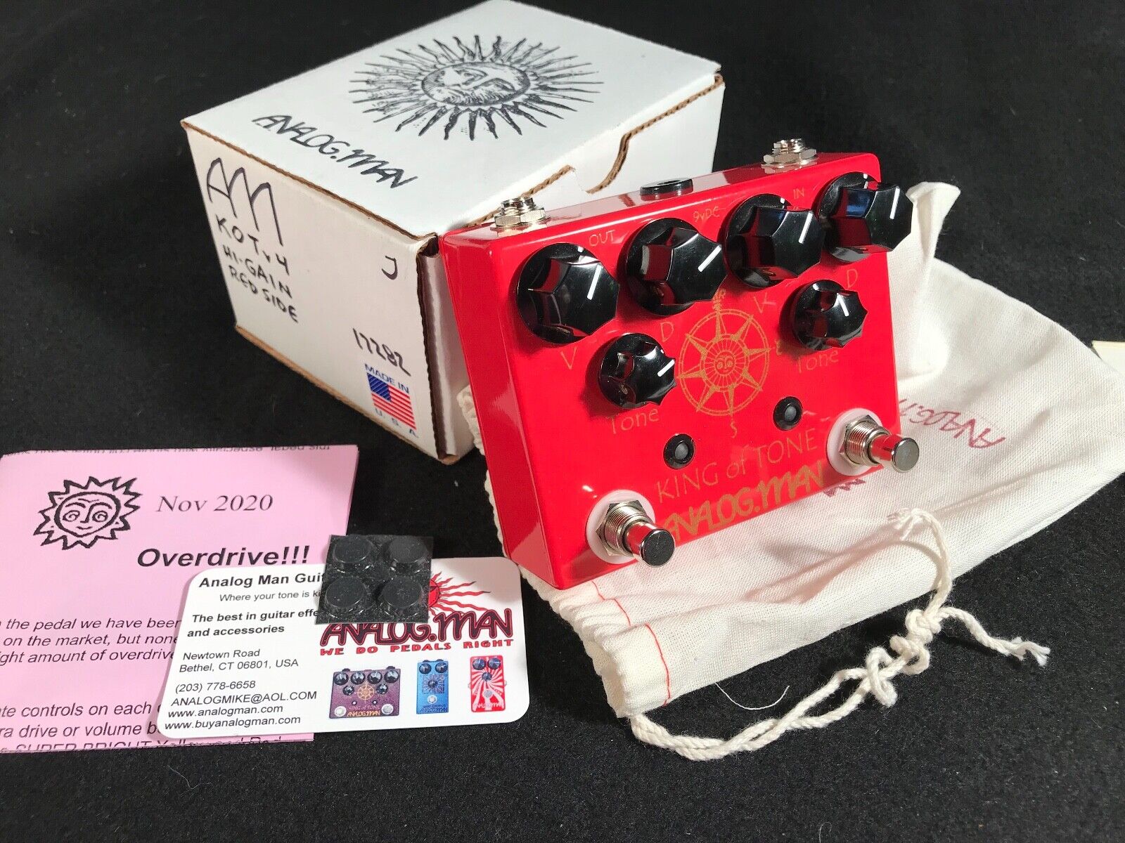 Analogman King of Tone V4 High Gain Red Side