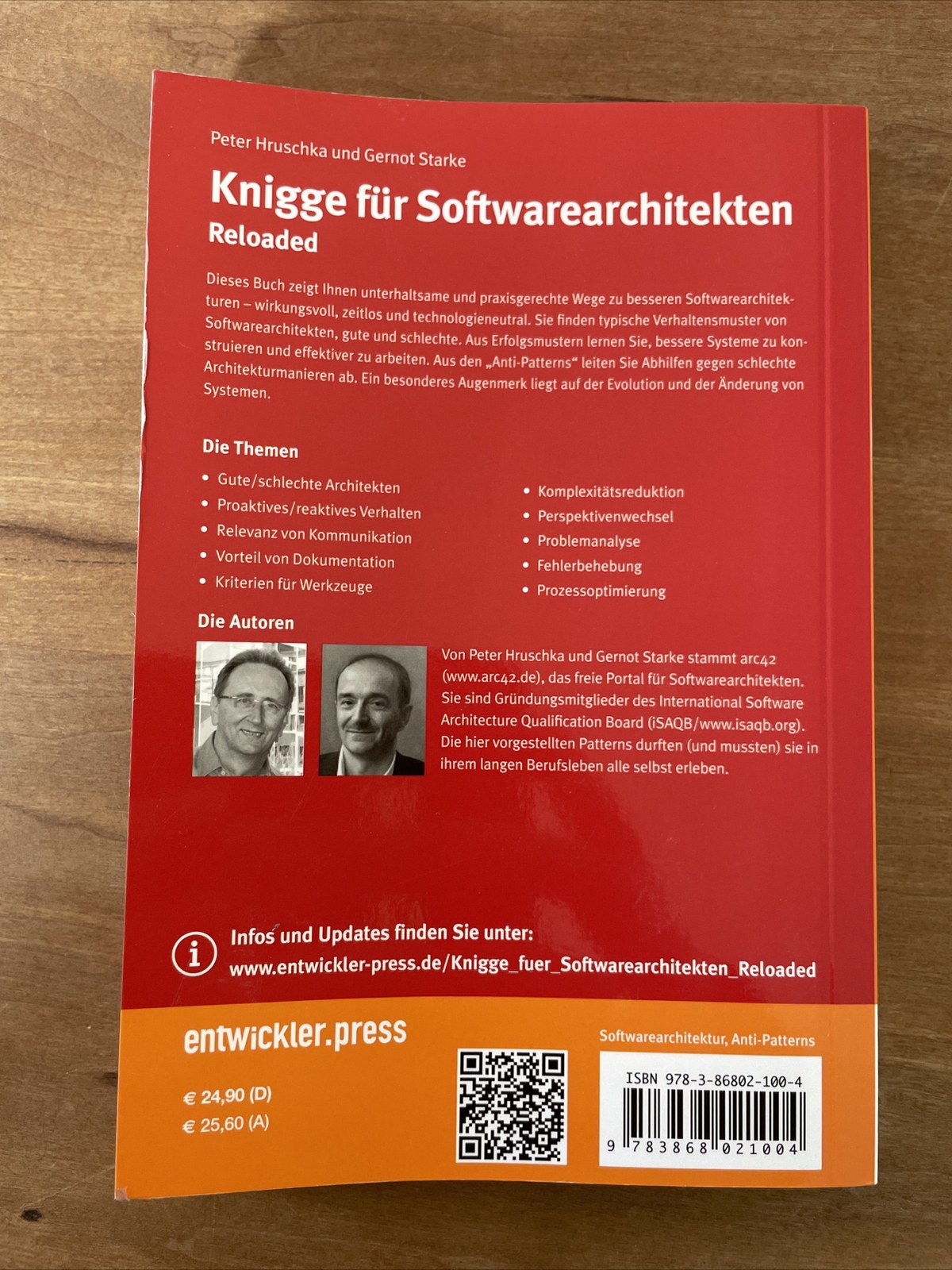 Thumbnail - Knigge Für Softwarearchitekten - Reloaded Von Peter Hrus... | Buch