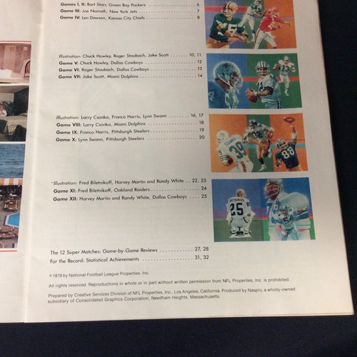 Vintage - The Super Men of The Super Bowl Magazine ©1975 NFL - Picture 7 of 8