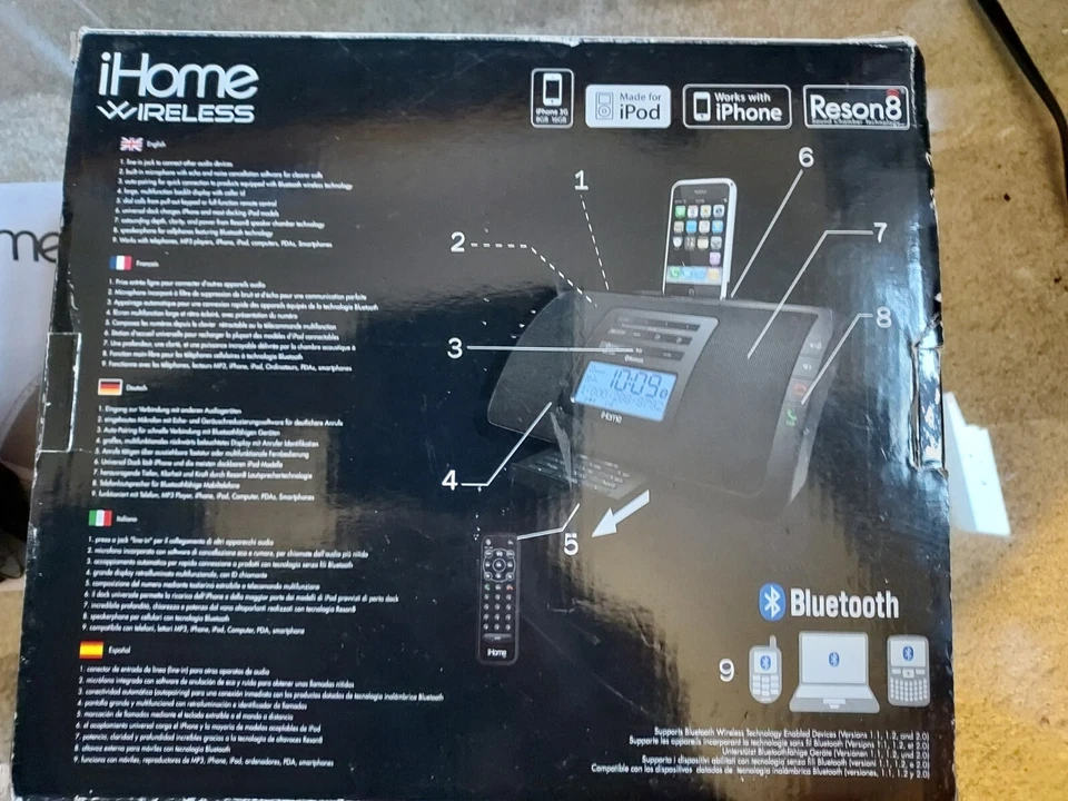 iHome iP47 Docking Station For iPhone/iPod  **DOES NOT INCLUDE AC ADAPTER ** - Image 4 of 4