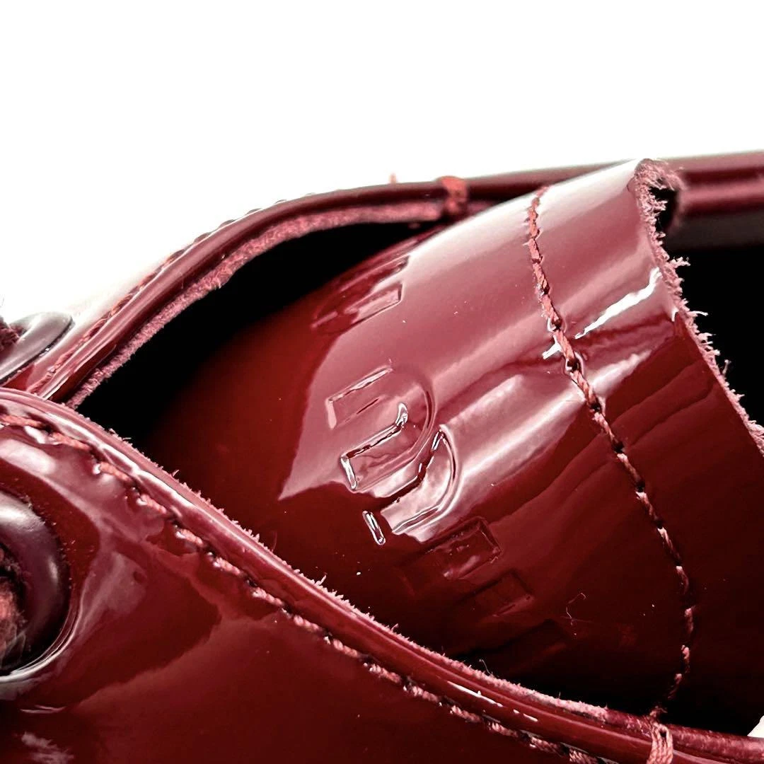 MIU MIU Scarpe eleganti donna MIUMIU vernice bordeaux taglia 35 usate con scatola firmate