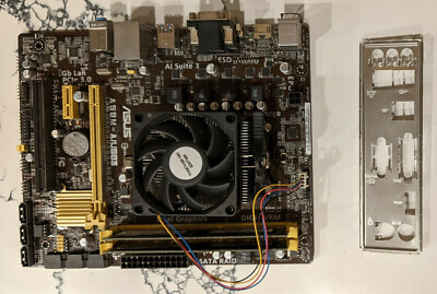 ASUS A58M-A/USB3 FM2/FM2+ DDR3 Motherboard with CPU, RAM & I/O Plate