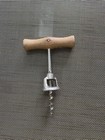 Vintage Wine Cork Screw Bottle Opener Wood Handle Barware Made In Italy — photo 2