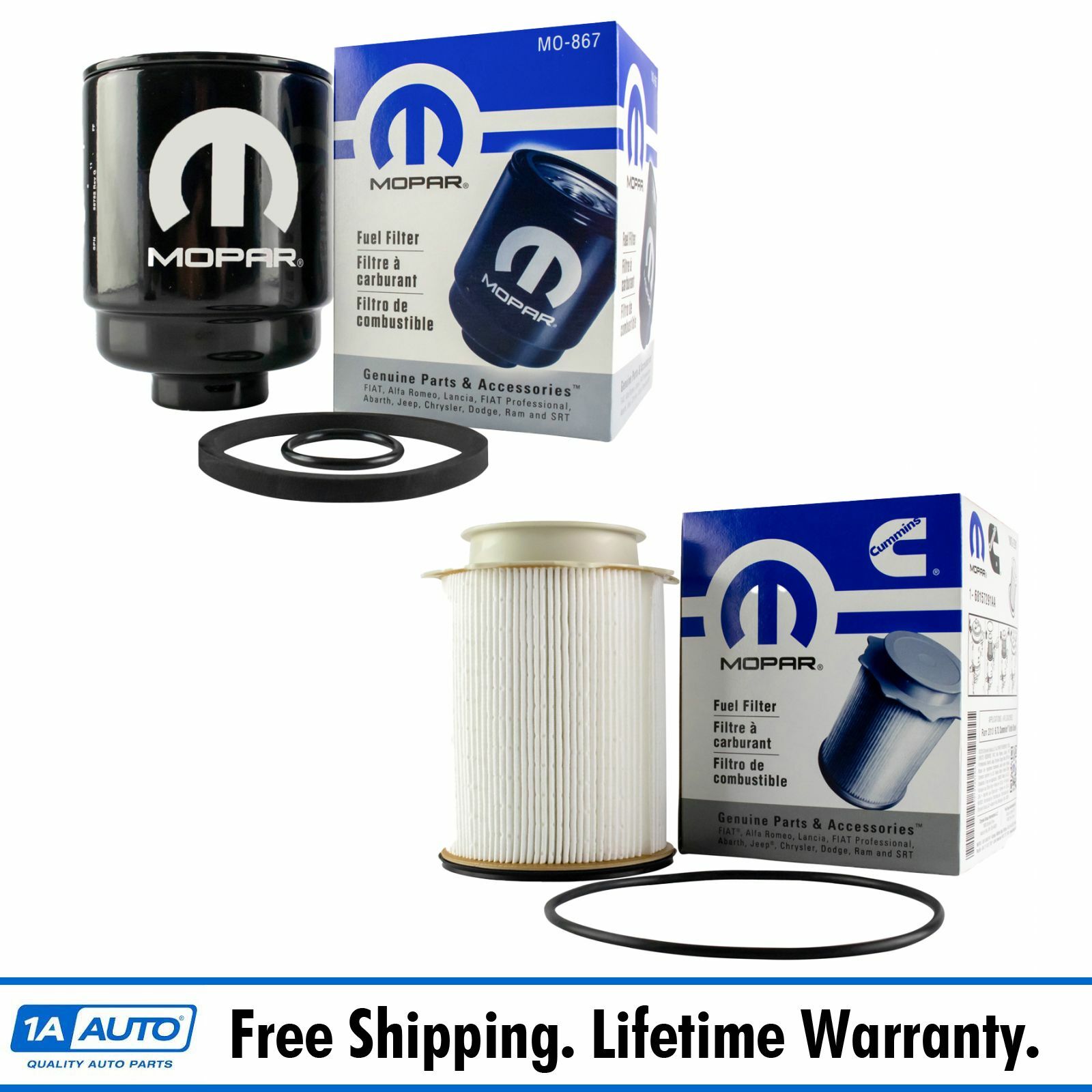 OEM Mopar Fuel Filter Water Separator Kit for Ram 6.7L Cummins Turbo