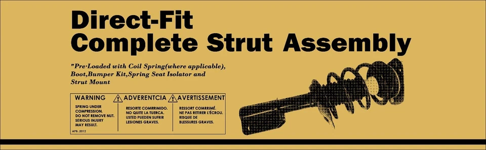 Pair: 1 New Front Complete Strut With Spring Mount Fit 2005-2010 Ford Mustang - Image 3 of 4