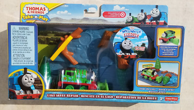 Thomas & Friends Percy Take-n-Play Lake Levee Repair Wild Water Rescue 2015 New