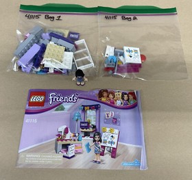 LEGO Friends 41115 Emma's Creative Workshop 1 Minifigure 108 Pieces No Box