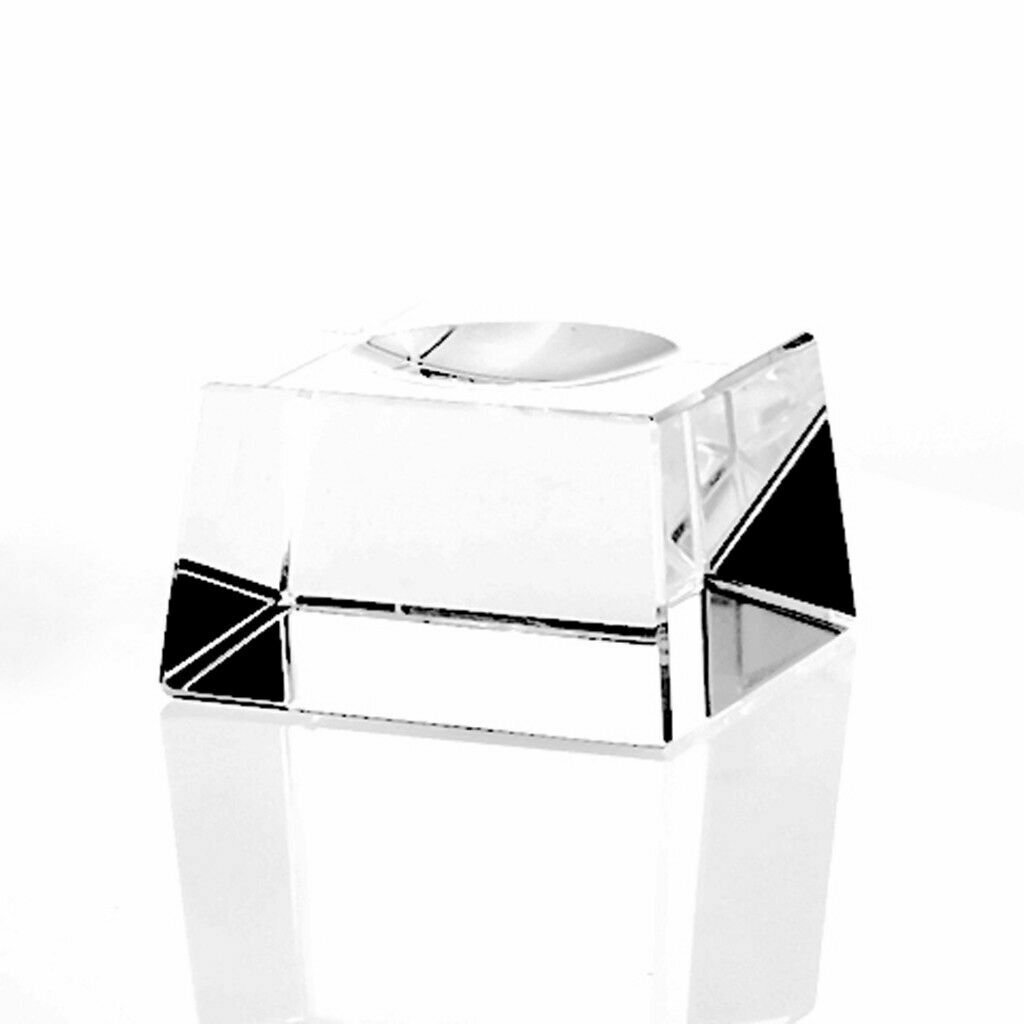 Angled Clear Crystal Stand for 130mm 5