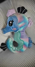 Sea Horse  Stuffie, Soft Flat Minky Sally SeaHorse is 11 Inches