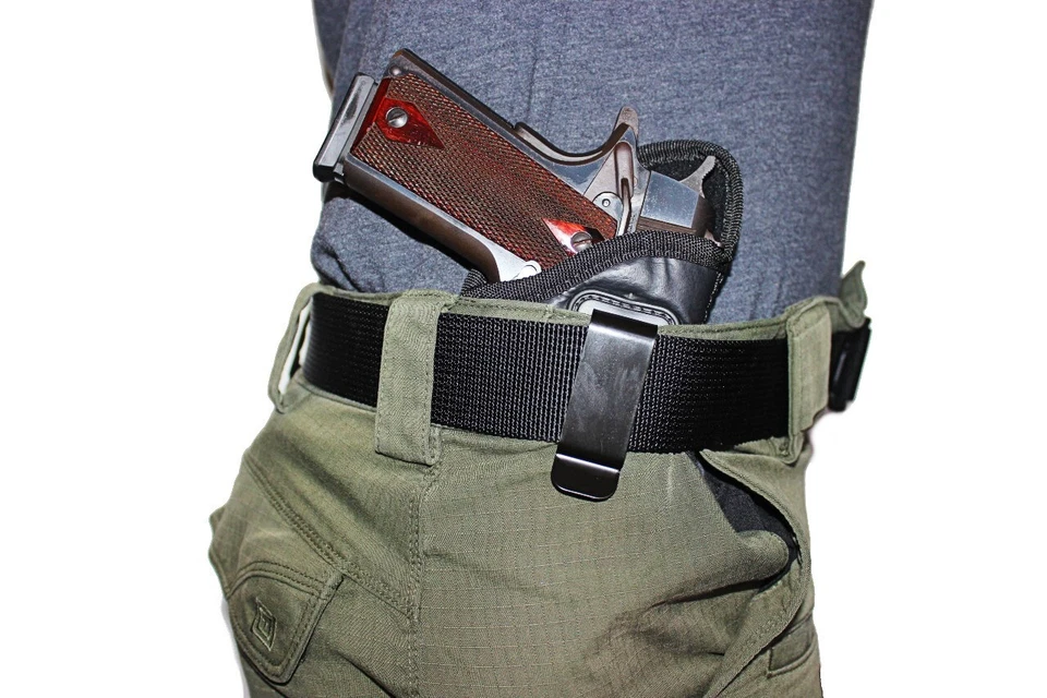 1911 5" Full Size (Colt/Kimber/Springfield/S&W) Houston Black IWB Gun Holster - Image 2 of 4