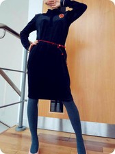 EuroModa PromDress Cocktail Wedding Bodycon VelvetLace splicing HighNeck BackZip