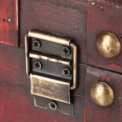 _Treasure Chest Storage Box With Combination Lock Handcraft Exquisite Wood T - Picture 2 of 12