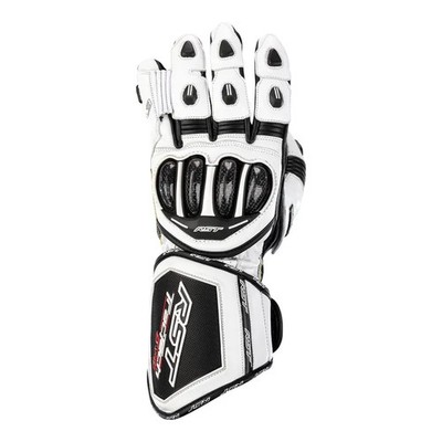 RST Tractech Evo 4 Leder Handschuhe weiß/schwarz Gr. XL Motorrad