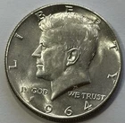 1964 D Kennedy Half Dollar UNC