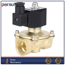 1" NPT Air Suspension Valve Solenoid Brass Electric 12V Gas Water Air N/C