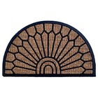 Half Round Lily Door Welcome Mat