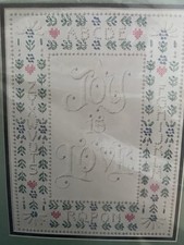 Dimensions JOY IS LOVE Candlewicking Sampler ...