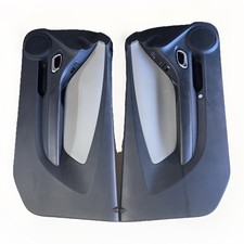 2010-2015 Chevy Camaro Pair Door Panels Black Grey Insert Handle Switch 10-15