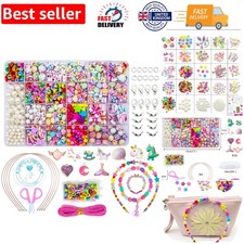 Creative Children's DIY Bead Kit - 24 Colors for Jewelry & Friendship Bracelets